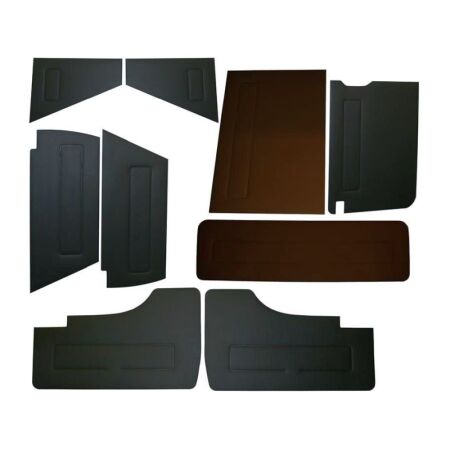 Verkleidungssatz Vinyl 9 Teile schwarz