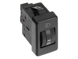 Interruptor para regulación del alcance de los faros