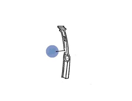 B-pillar section right Golf 1