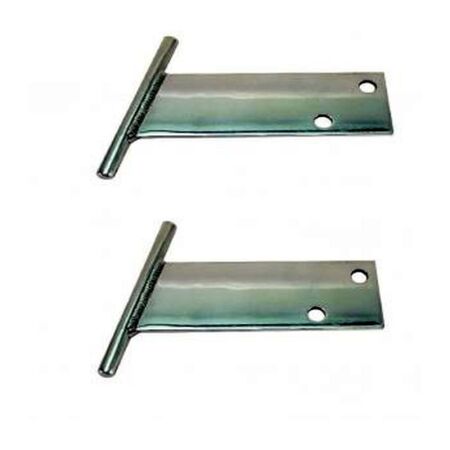 Barres en T chromées (2 pièces)