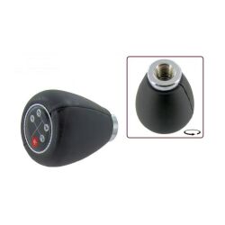 Gear knob with shift diagram black vinyl
