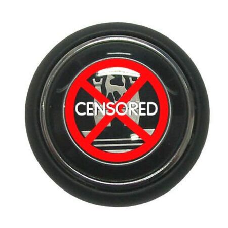 Bouton de klaxon noir / argent Logo Wolfsburg Qualité A