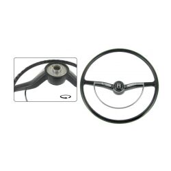 Standard black steering wheel complete