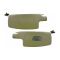 White sun visors with mirror (2 pieces)
