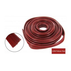 Kotflügelkeder Rolle (760 cm) Pelikanrot L259