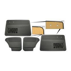 Door trim set black A-quality