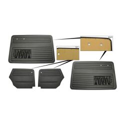 Door trim set black A-quality