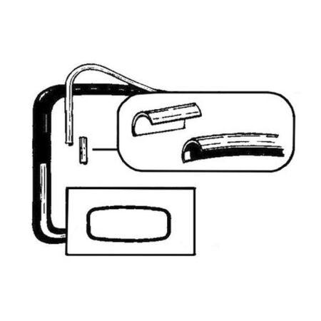 Moulure cadre de fenêtre arrière aluminium