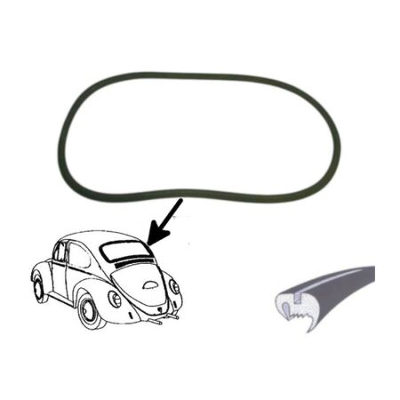 Heckscheibendichtung ohne Nut für Zierleiste