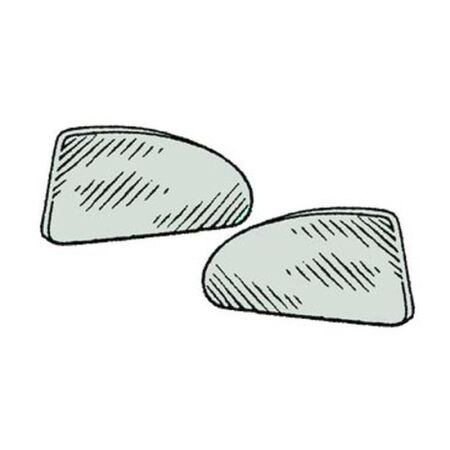 Rear side window gray (2 pieces)