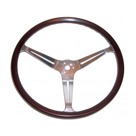 GT mahogany wood steering wheel Ø 38cm