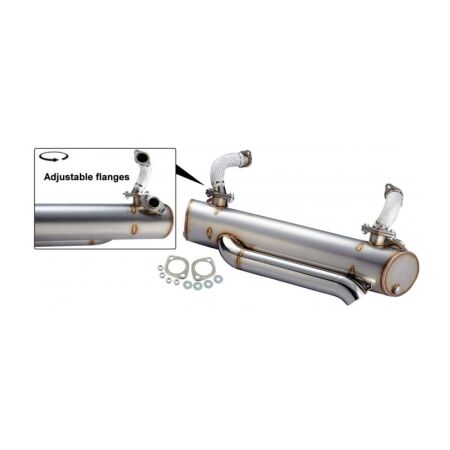 Abgesenkt Bus Auspuff Edelstahl