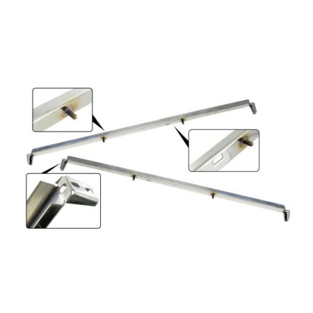 Guidage de fenêtre horizontal de porte darmoire SS (2 pièces)