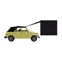 Verdeckbezug Vinyl schwarz