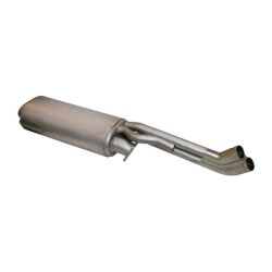 Rear silencer stainless steel