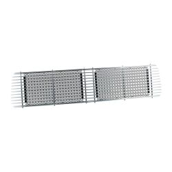 Air intake grille for engine silver