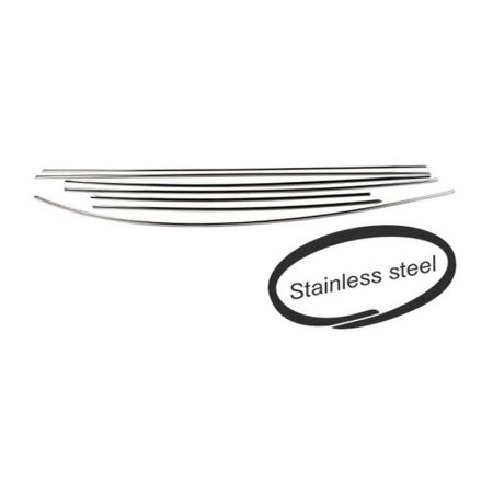 Ensemble de moulures 7 pièces en acier inoxydable poli qualité exposition