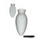 Blumenvase ohne Blumenmotiv creme-weiss m/Klammer