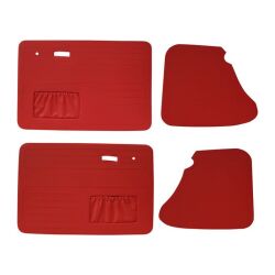 Door trim set bright red