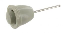 Wiper switch button with wash button silver beige