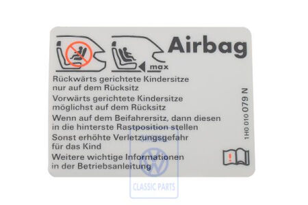 Plaque didentification pour VW T4