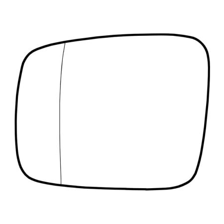Verre de rétroviseur extérieur, asph., gauche