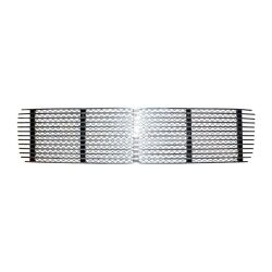 Air intake grille for engine, silver