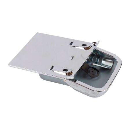 Ashtray with mounting plate, chrome