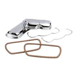 Ventildeckelsatz mit Clips und Dichtungen Chrom