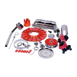 Chrom-Kit für Motor rot