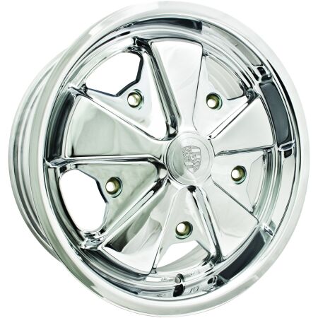 911 Chrom-Rad, 4,5x15", 5x205, 4" Espacement arrière