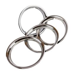 Zierringsatz 14" "Classic" Edelstahl poliert