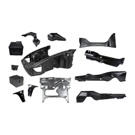 Ensemble de chariot avant complet avec aménagement intérieur et plancher