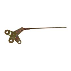 Assembly, push button for door locking, left