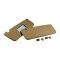 Sonneblendensatz mit Spiegel in Beifahrerseite, mit Clips, beige