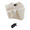 Washer fluid reservoir with lid and pump